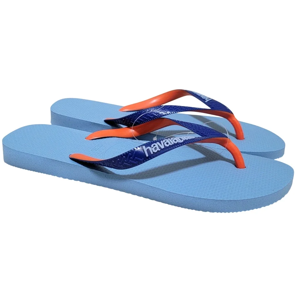 Havaianas Men Top Mix Flip Flop Thong Sandals Size US 8 Lavender Blue Orange AY3